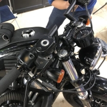 Ghi đông độ mẫu 1 ( 22mm/25mm) cho IRON 883 / FORTY-EIGHT (48) / Sportster 1200 CUSTOM