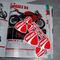 Bộ logo phản quang (Respect) DUCATI full khổ 20x10cm