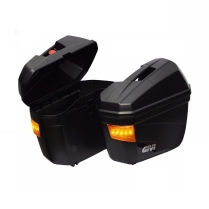 Cặp thùng hông GIVI E22N-S (Có đèn LED)  (22L) + Baga pat thùng hông (SIDE) GIVI SBL2000