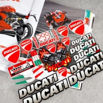 Bộ logo phản quang (Respect) DUCATI full khổ 30x20cm mẫu 2