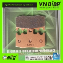 Má phanh (bố thắng) trước xe moto Elig Brake Pads (Sintered EM088)