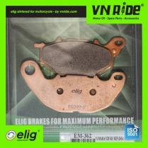 Má phanh (bố thắng) trước xe moto Elig Brake Pads (Sintered EM362)