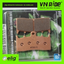 Má phanh (bố thắng) trước xe moto Elig Brake Pads (Sintered EM142)