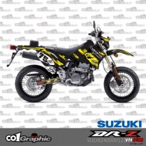 Bộ Decal chất liệu 3M Monster vàng cho DRZ 400﻿